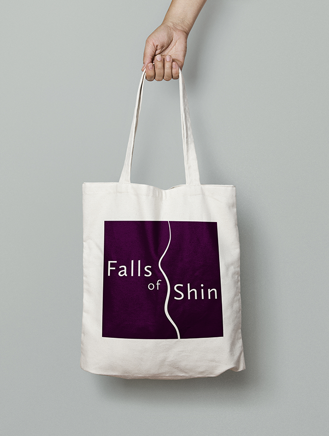 Falls of Shin Visitor Attraction tote bag