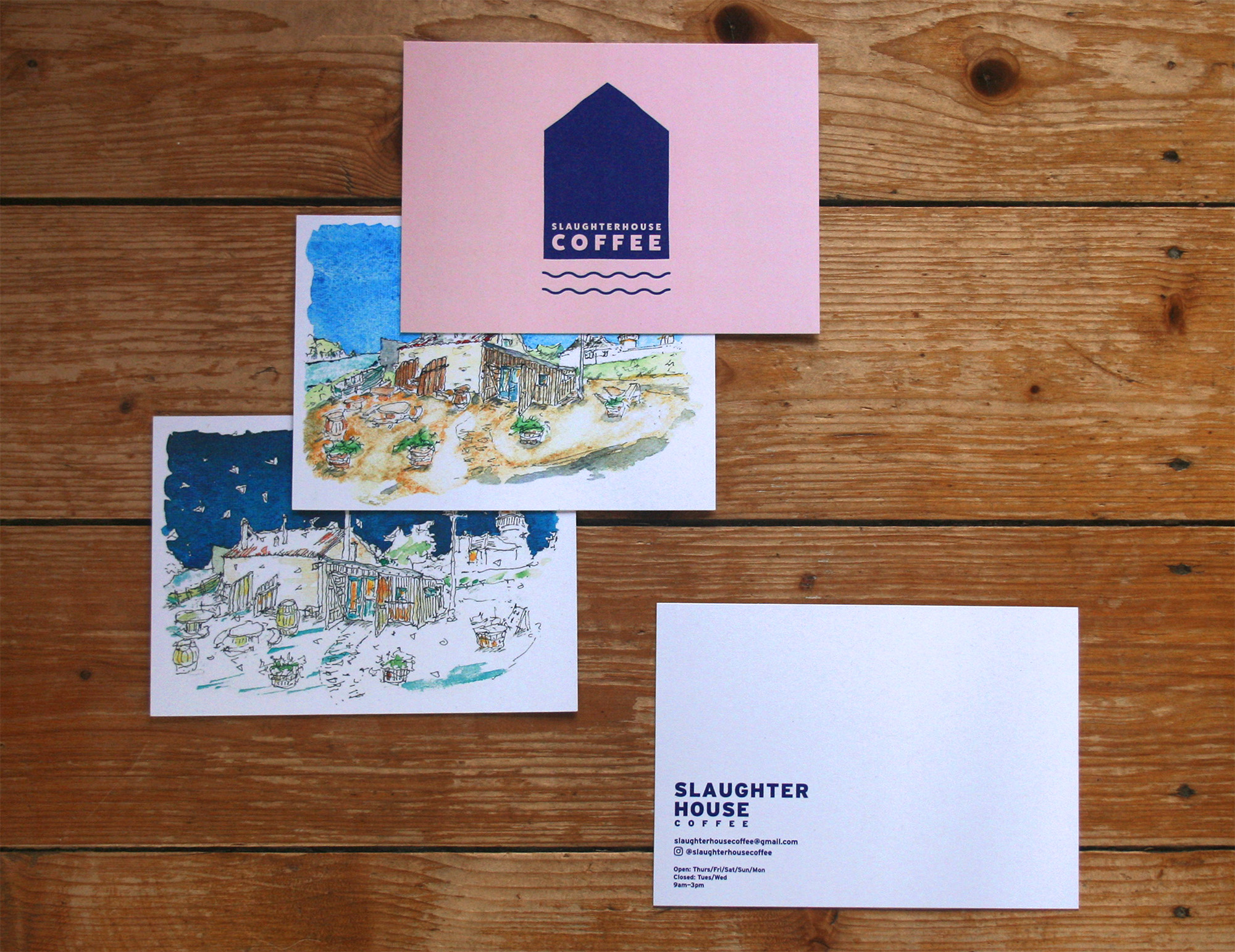 Slaughterhouse Coffee postcards